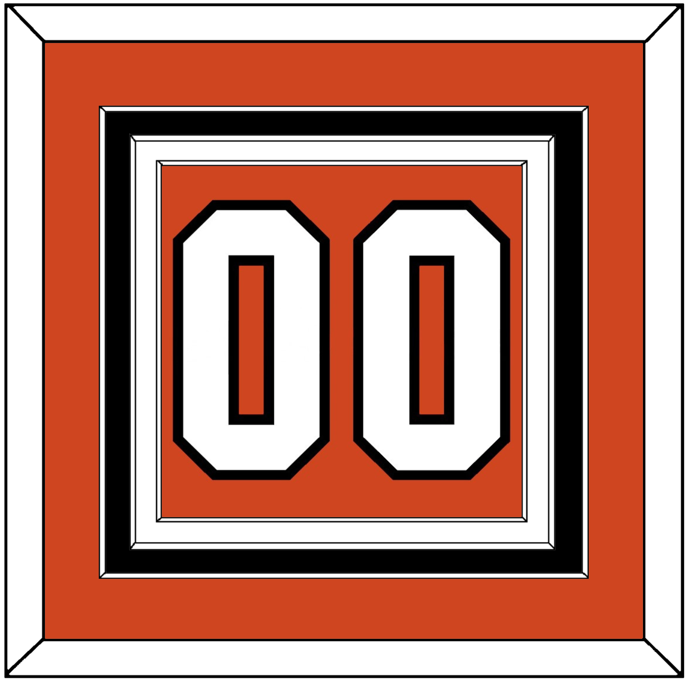 Philadelphia Number (Back) - Home Orange - Premier Tier 2