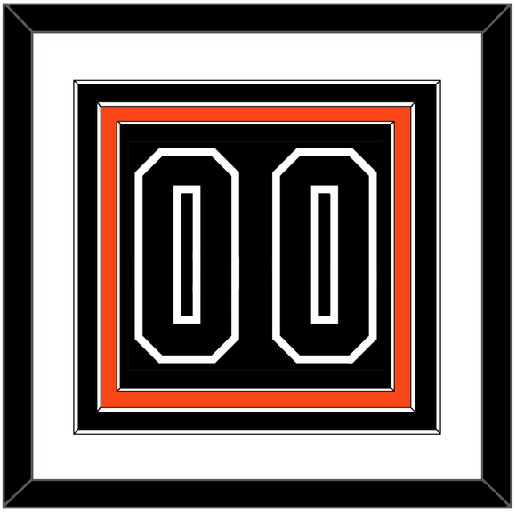 Philadelphia Number (Back) - Alternate Black - Triple Mat 1