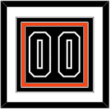 Philadelphia Number (Back) - Alternate Black - Triple Mat 1