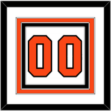 Philadelphia Number (Back) - Home White (1983-2007) - Triple Mat 1