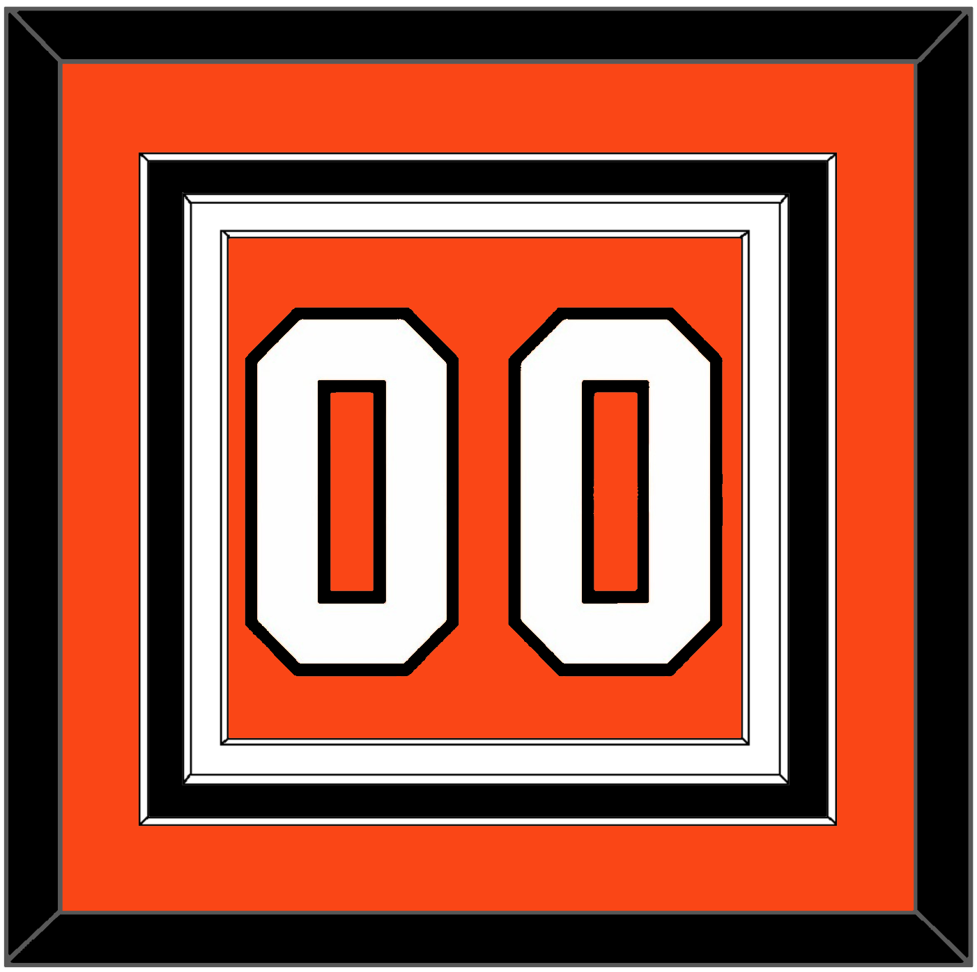Philadelphia Number (Back) - Road Orange (1983-2001) - Premier Tier 2