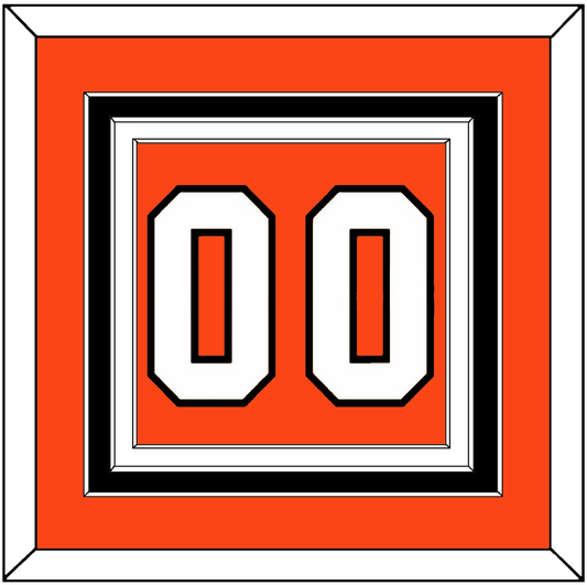 Philadelphia Number (Back) - Road Orange (1983-2001) - Premier Tier 2