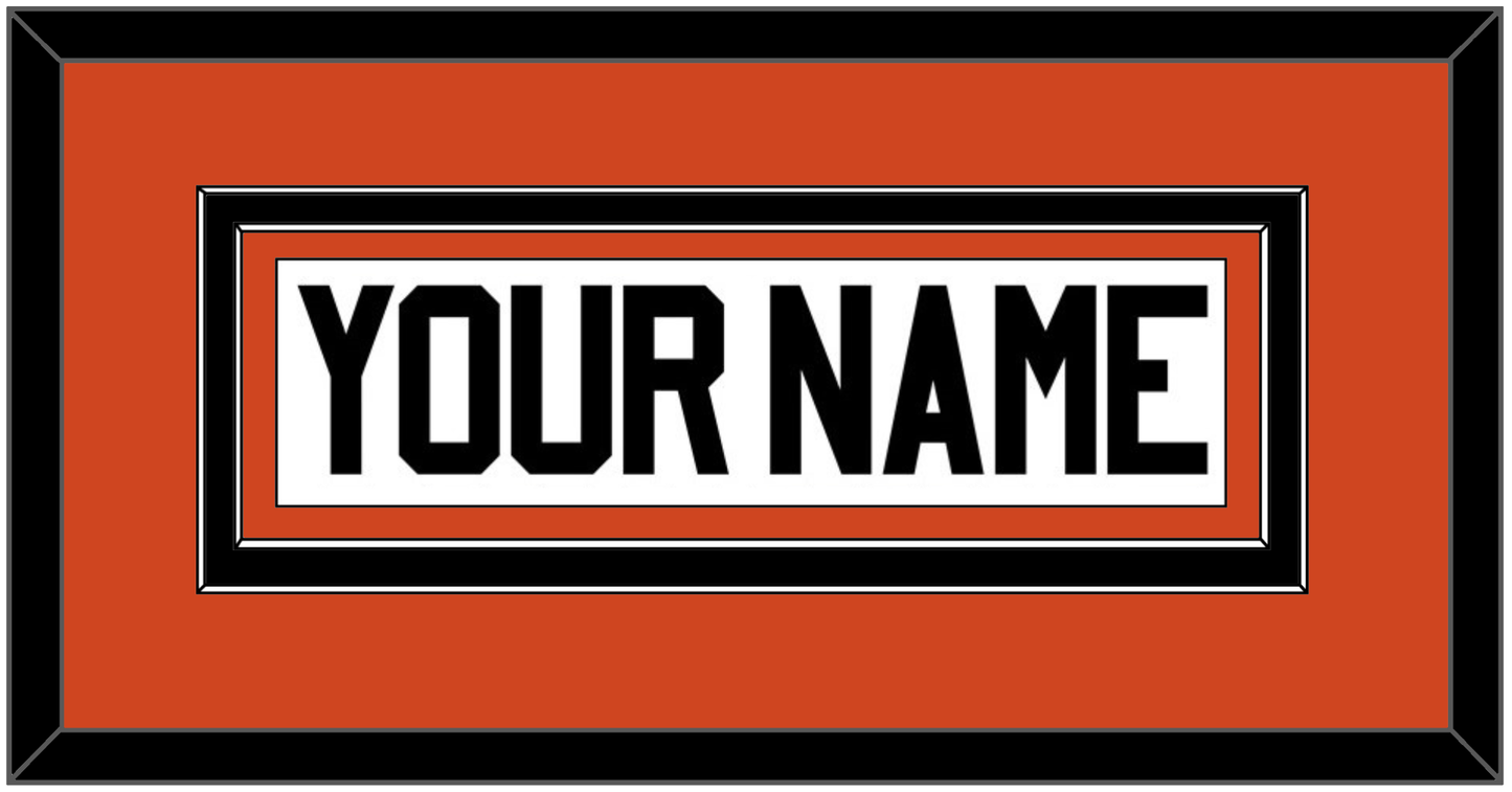 Philadelphia Nameplate - Home Orange - Signature Tier 2