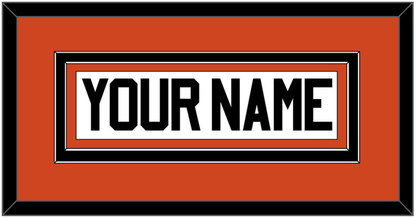 Philadelphia Nameplate - Home Orange - Signature Tier 2
