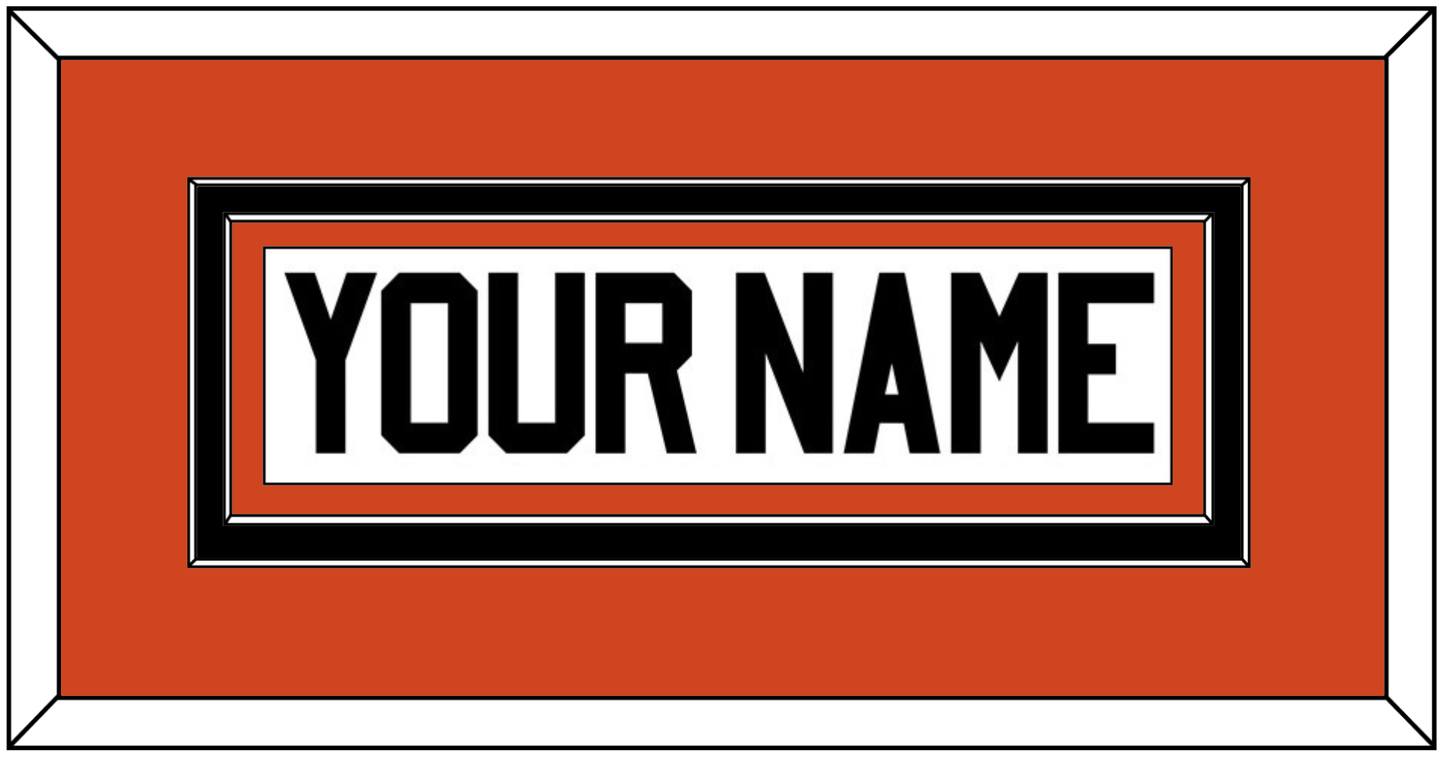 Philadelphia Nameplate - Home Orange - Signature Tier 2
