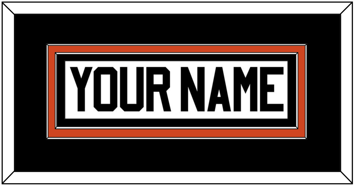 Philadelphia Nameplate - Home Orange - Signature Tier 3
