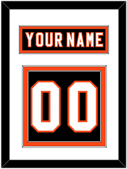 Philadelphia Nameplate & Number (Back) - Road/Home Black (1997-2007) - Signature Tier 1