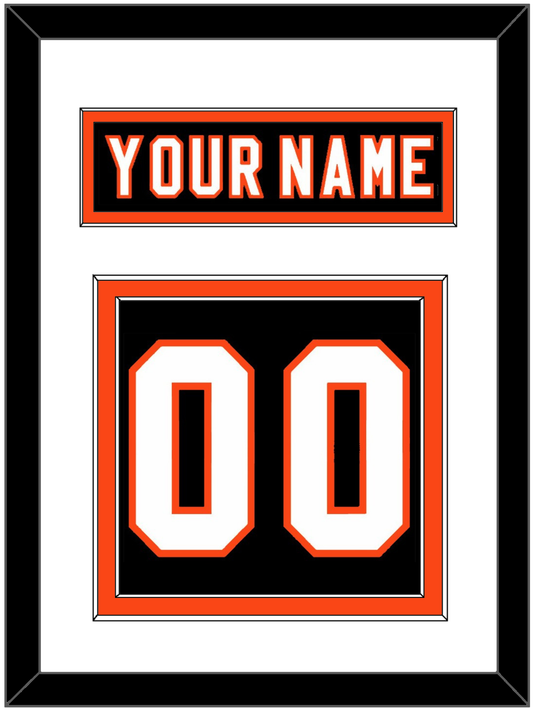 Philadelphia Nameplate & Number (Back) - Home Black (2007-2010) - Signature Tier 1