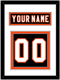 Philadelphia Nameplate & Number (Back) - Home Black (2007-2010) - Double Mat 1