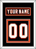 Philadelphia Nameplate & Number (Back) - Home Black (2007-2010) - Double Mat 2