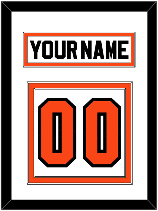 Philadelphia Nameplate & Number (Back) - Road White (2007-2010) - Signature Tier 1