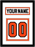 Philadelphia Nameplate & Number (Back) - Home White (1972-1983) - Double Mat 1