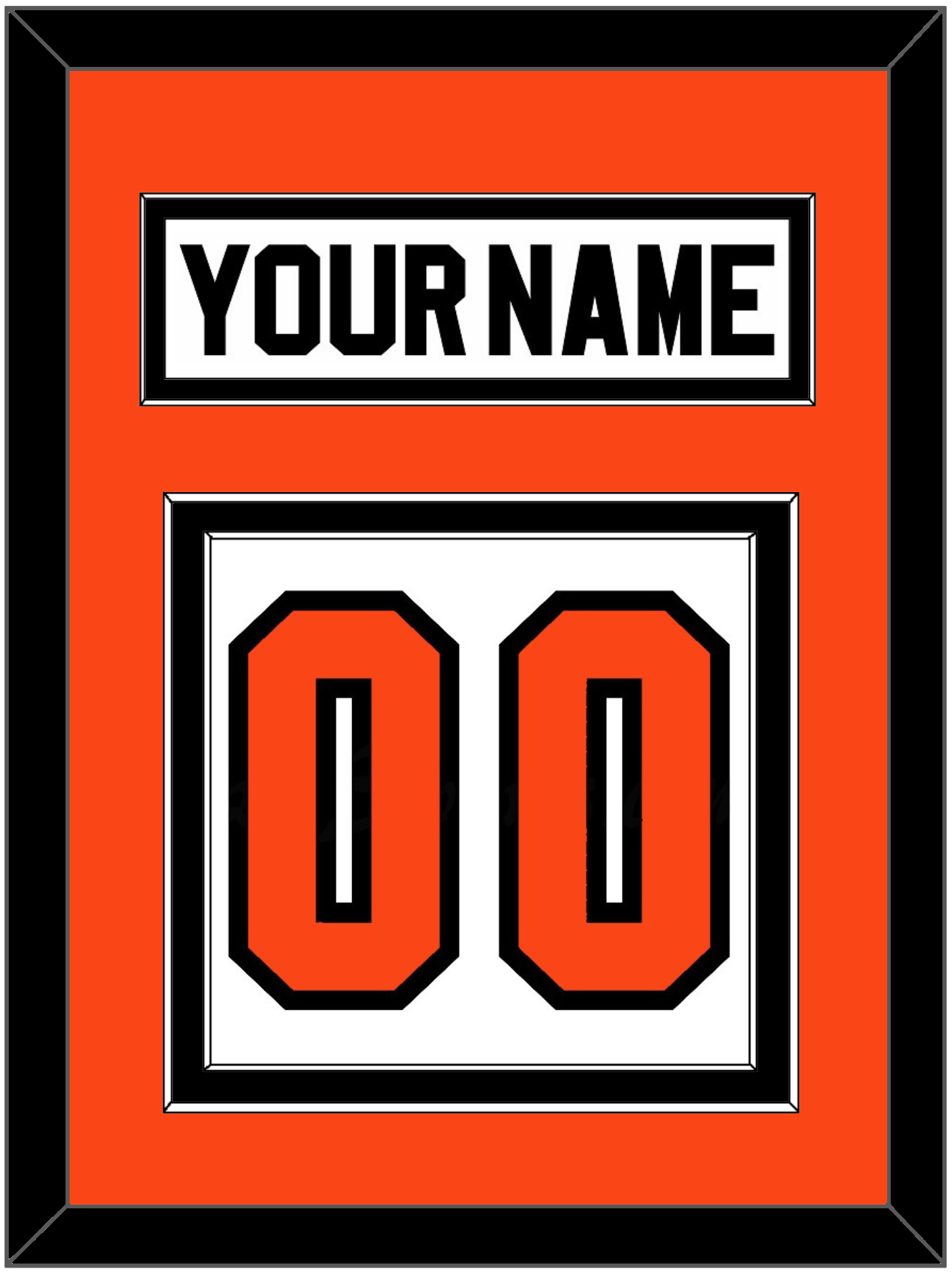 Philadelphia Nameplate & Number (Back) - Home White (1972-1983) - Signature Tier 2