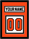 Philadelphia Nameplate & Number (Back) - Road White (2007-2010) - Double Mat 2