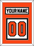 Philadelphia Nameplate & Number (Back) - Road White (2007-2010) - Double Mat 2