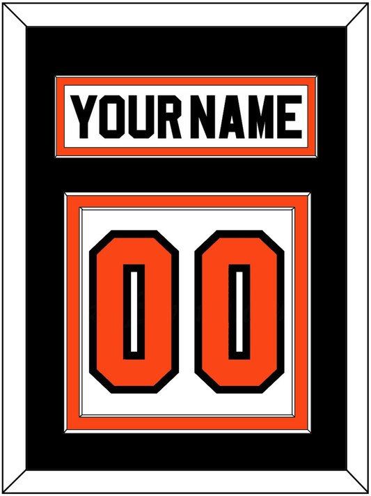 Philadelphia Nameplate & Number (Back) - Home White (1972-1983) - Signature Tier 3