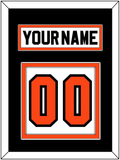 Philadelphia Nameplate & Number (Back) - Home White (1972-1983) - Double Mat 3