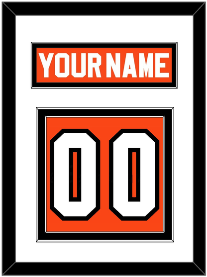 Philadelphia Nameplate & Number (Back) - Road Orange (1983-2001) - Signature Tier 1