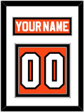 Philadelphia Nameplate & Number (Back) - Road Orange (1977-1983) - Double Mat 1
