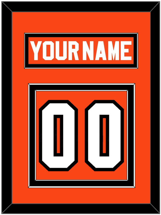 Philadelphia Nameplate & Number (Back) - Road Orange (1977-1983) - Signature Tier 2