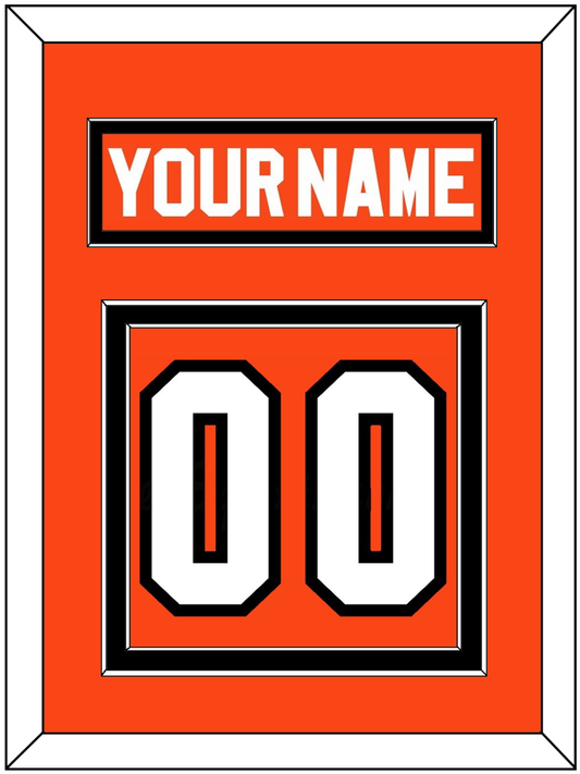 Philadelphia Nameplate & Number (Back) - Road Orange (1977-1983) - Signature Tier 2