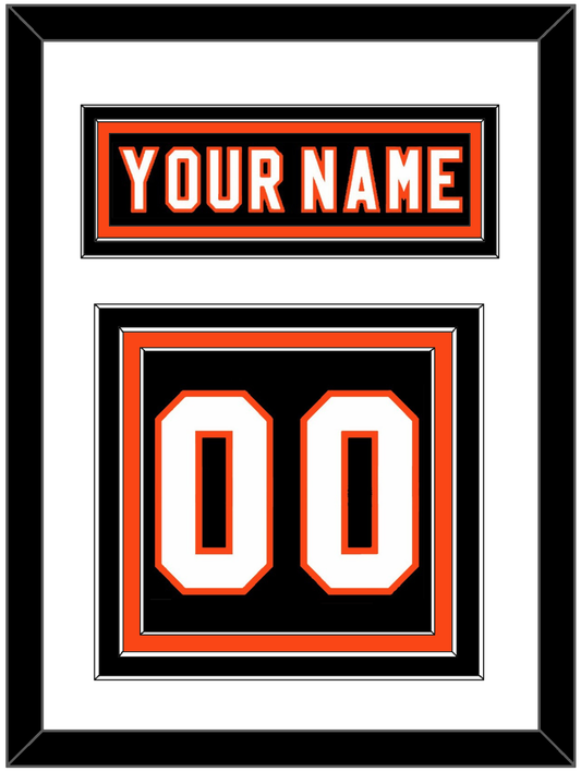 Philadelphia Nameplate & Number (Back) - Road/Home Black (1997-2007) - Premier Tier 1