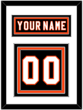 Philadelphia Nameplate & Number (Back) - Home Black (2007-2010) - Triple Mat 1
