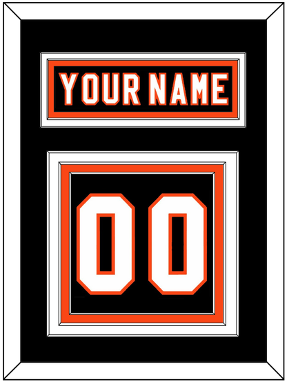 Philadelphia Nameplate & Number (Back) - Road/Home Black (1997-2007) - Premier Tier 2