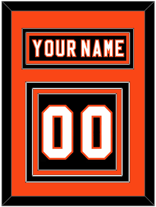 Philadelphia Nameplate & Number (Back) - Road/Home Black (1997-2007) - Premier Tier 3
