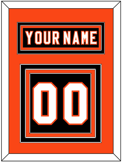 Philadelphia Nameplate & Number (Back) - Road/Home Black (1997-2007) - Premier Tier 3
