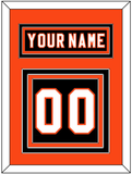 Philadelphia Nameplate & Number (Back) - Home Black (2007-2010) - Triple Mat 3