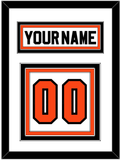 Philadelphia Nameplate & Number (Back) - Home White (1983-2007) - Triple Mat 1