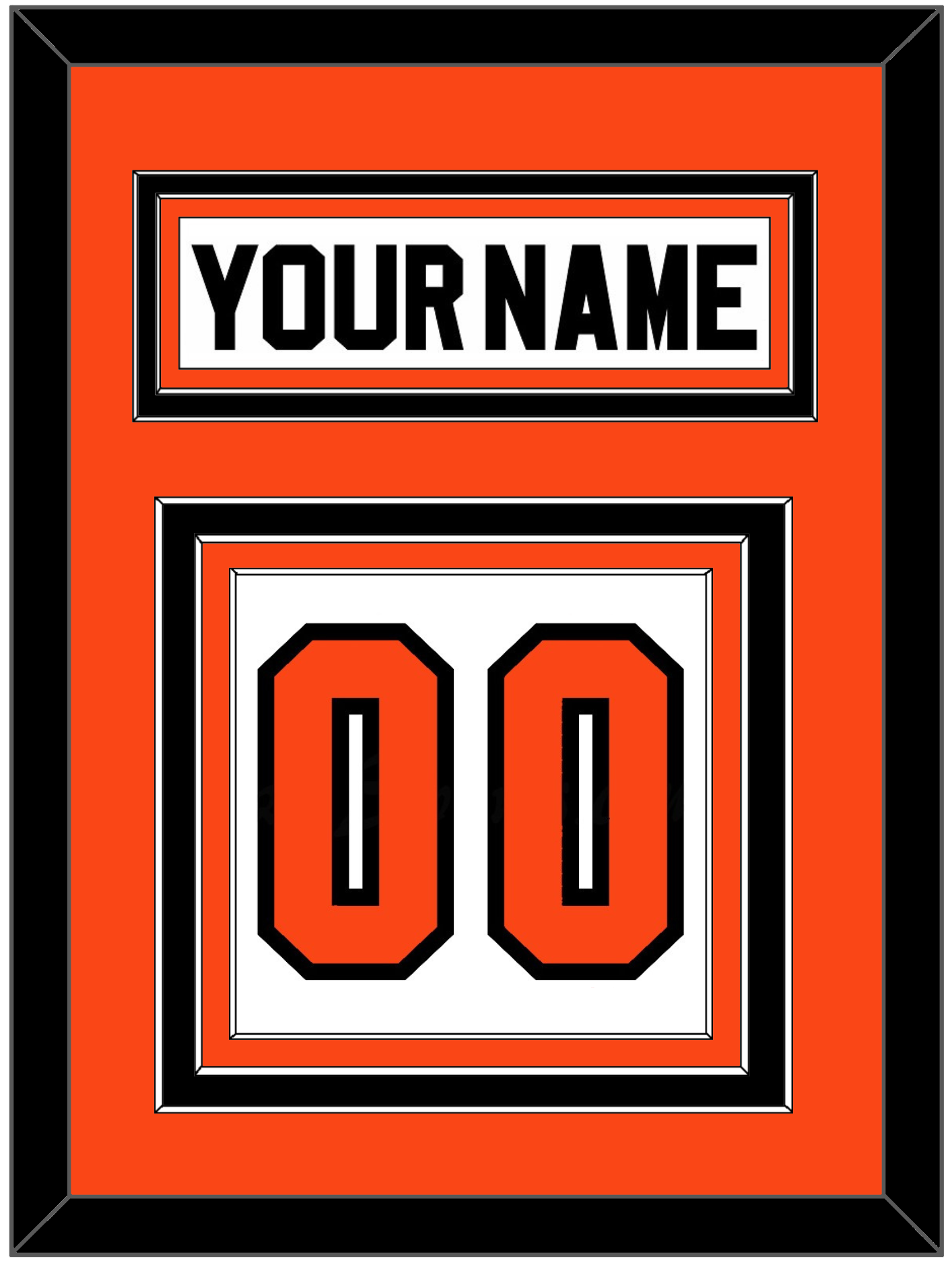 Philadelphia Nameplate & Number (Back) - Road White (2007-2010) - Premier Tier 2