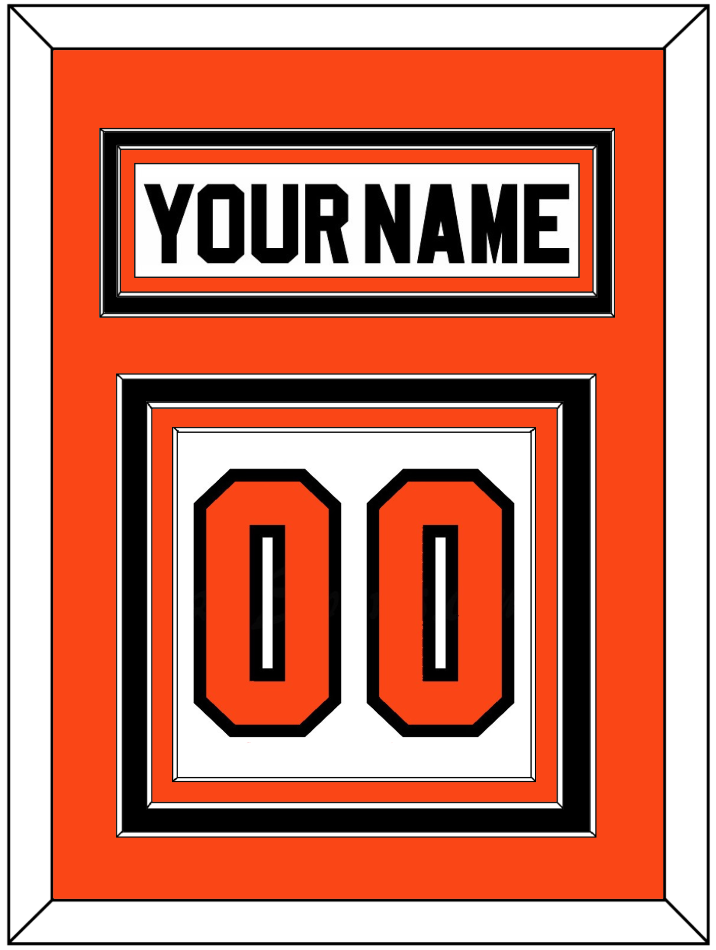 Philadelphia Nameplate & Number (Back) - Road White (2007-2010) - Premier Tier 2