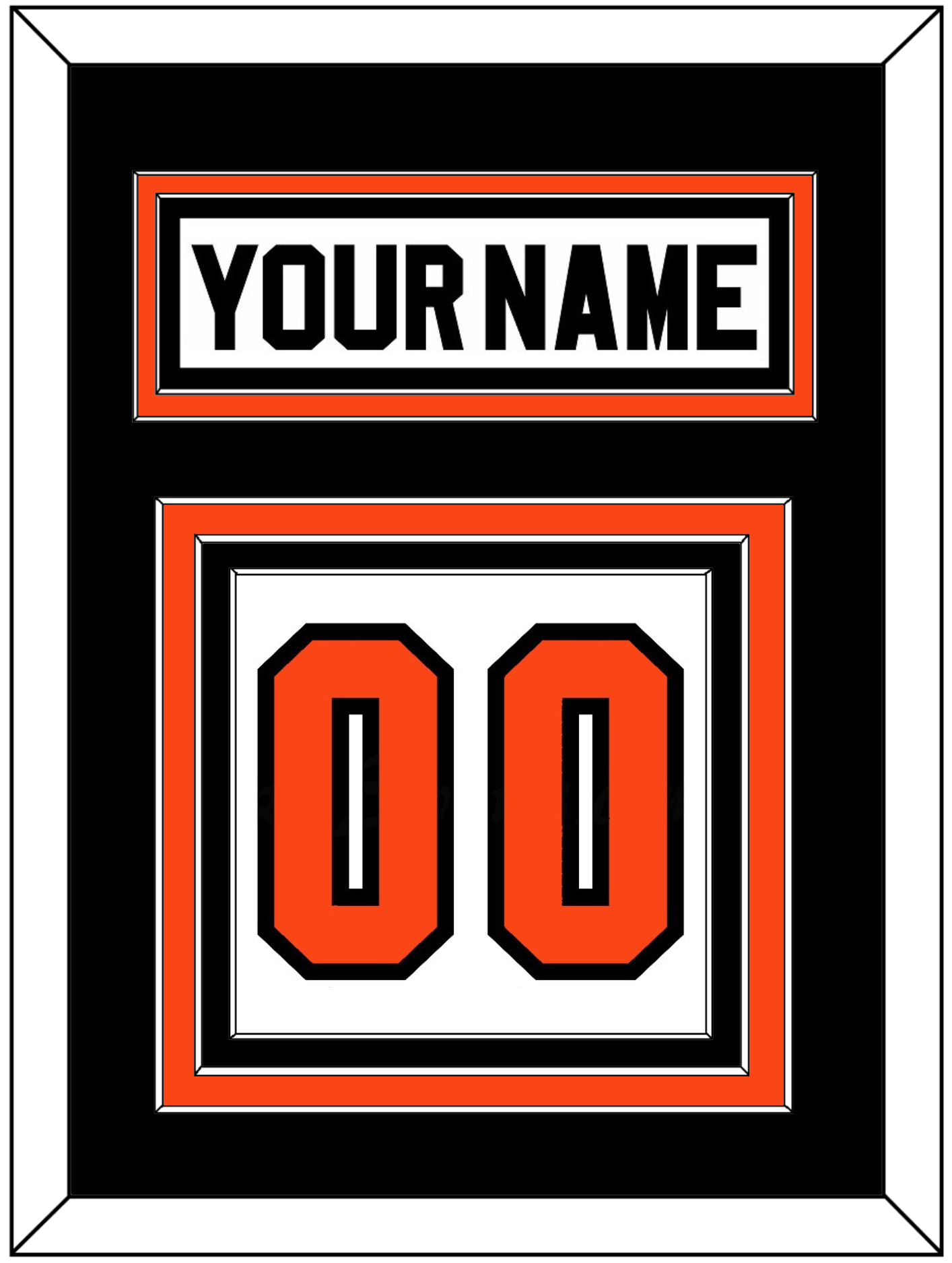 Philadelphia Nameplate & Number (Back) - Home White (1972-1983) - Premier Tier 3