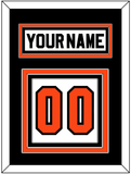 Philadelphia Nameplate & Number (Back) - Road White (2007-2010) - Triple Mat 3