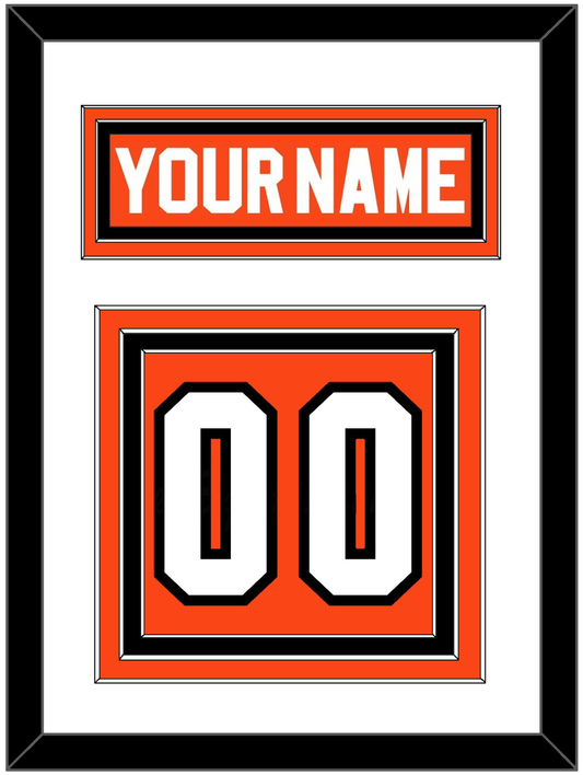 Philadelphia Nameplate & Number (Back) - Road Orange (1983-2001) - Premier Tier 1
