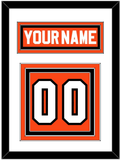 Philadelphia Nameplate & Number (Back) - Road Orange (1977-1983) - Triple Mat 1
