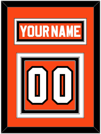 Philadelphia Nameplate & Number (Back) - Road Orange (1983-2001) - Premier Tier 2