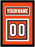 Philadelphia Nameplate & Number (Back) - Road Orange (1977-1983) - Triple Mat 2