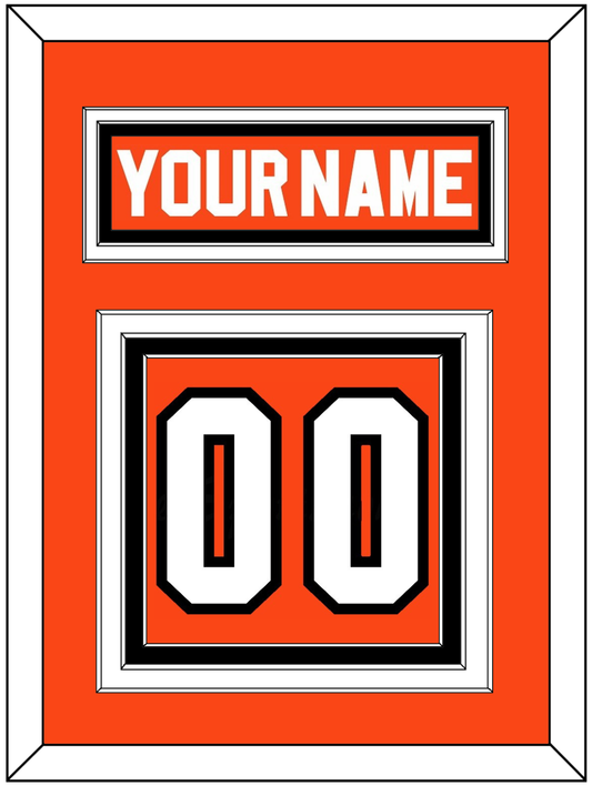 Philadelphia Nameplate & Number (Back) - Road Orange (1983-2001) - Premier Tier 2
