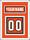 Philadelphia Nameplate & Number (Back) - Road Orange (1977-1983) - Triple Mat 2
