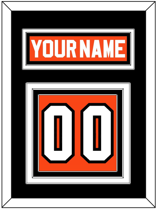Philadelphia Nameplate & Number (Back) - Road Orange (1983-2001) - Premier Tier 3