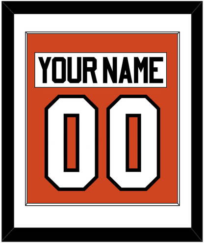 Philadelphia Nameplate & Number (Back) Combined - Home Orange - Essential Tier 1