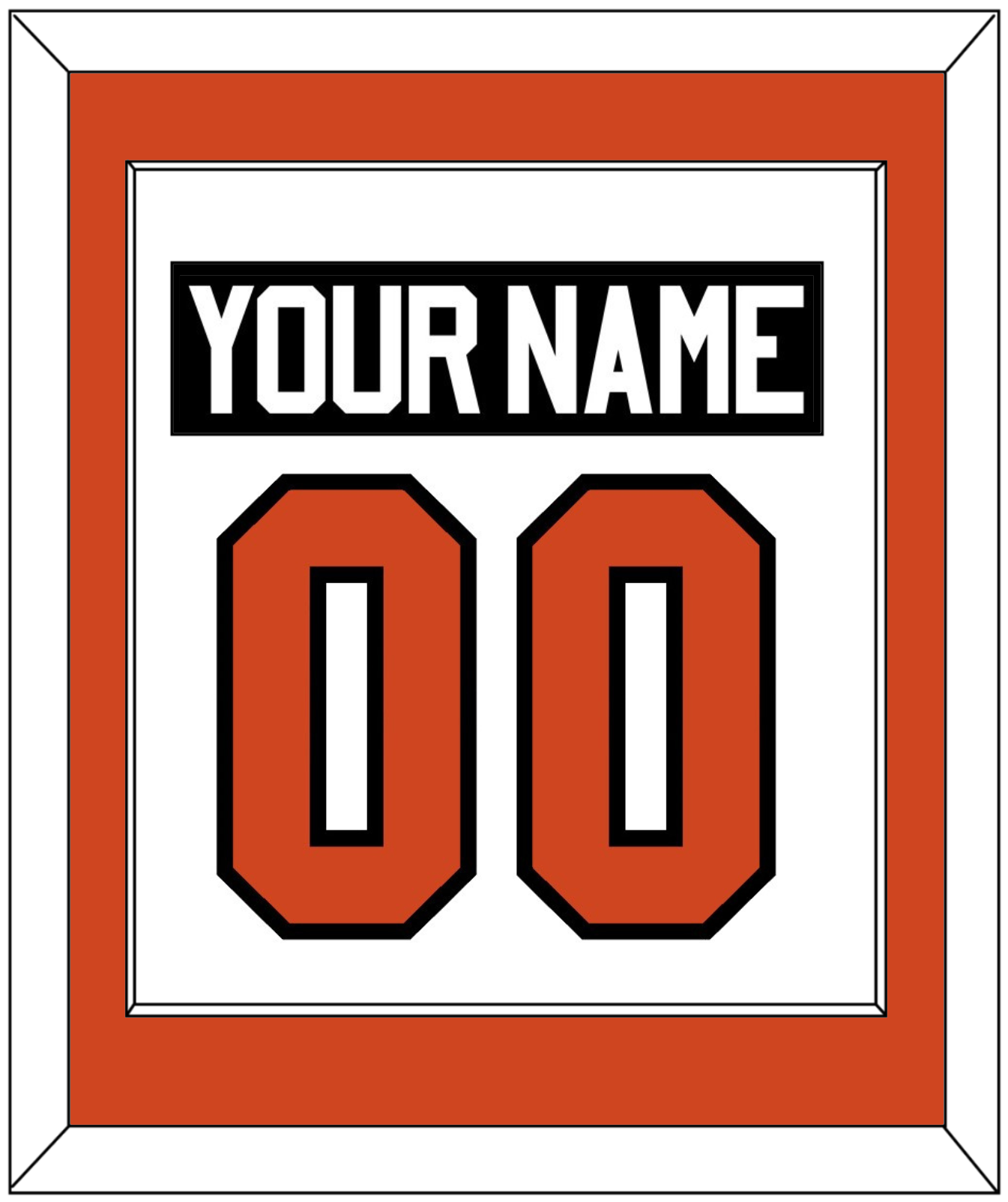 Philadelphia Nameplate & Number (Back) Combined - Road White - Essential Tier 1