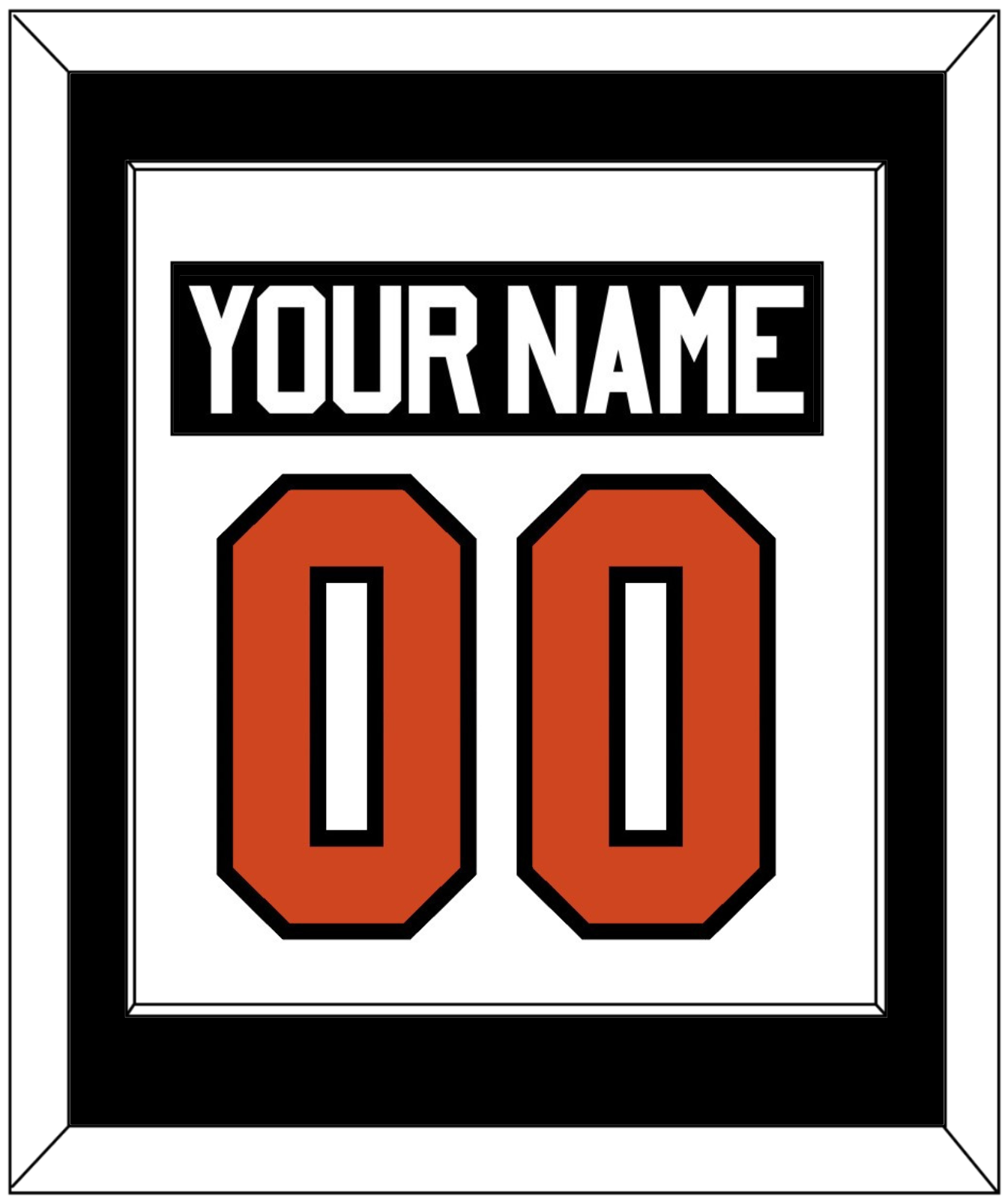 Philadelphia Nameplate & Number (Back) Combined - Road White - Essential Tier 2