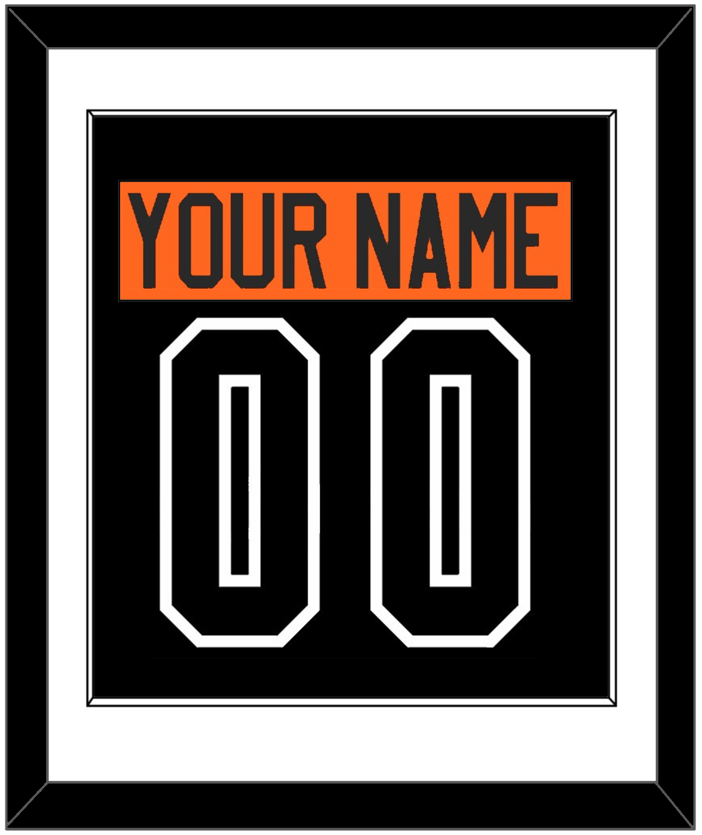 Philadelphia Nameplate & Number (Back) Combined - Alternate Black - Essential Tier 1