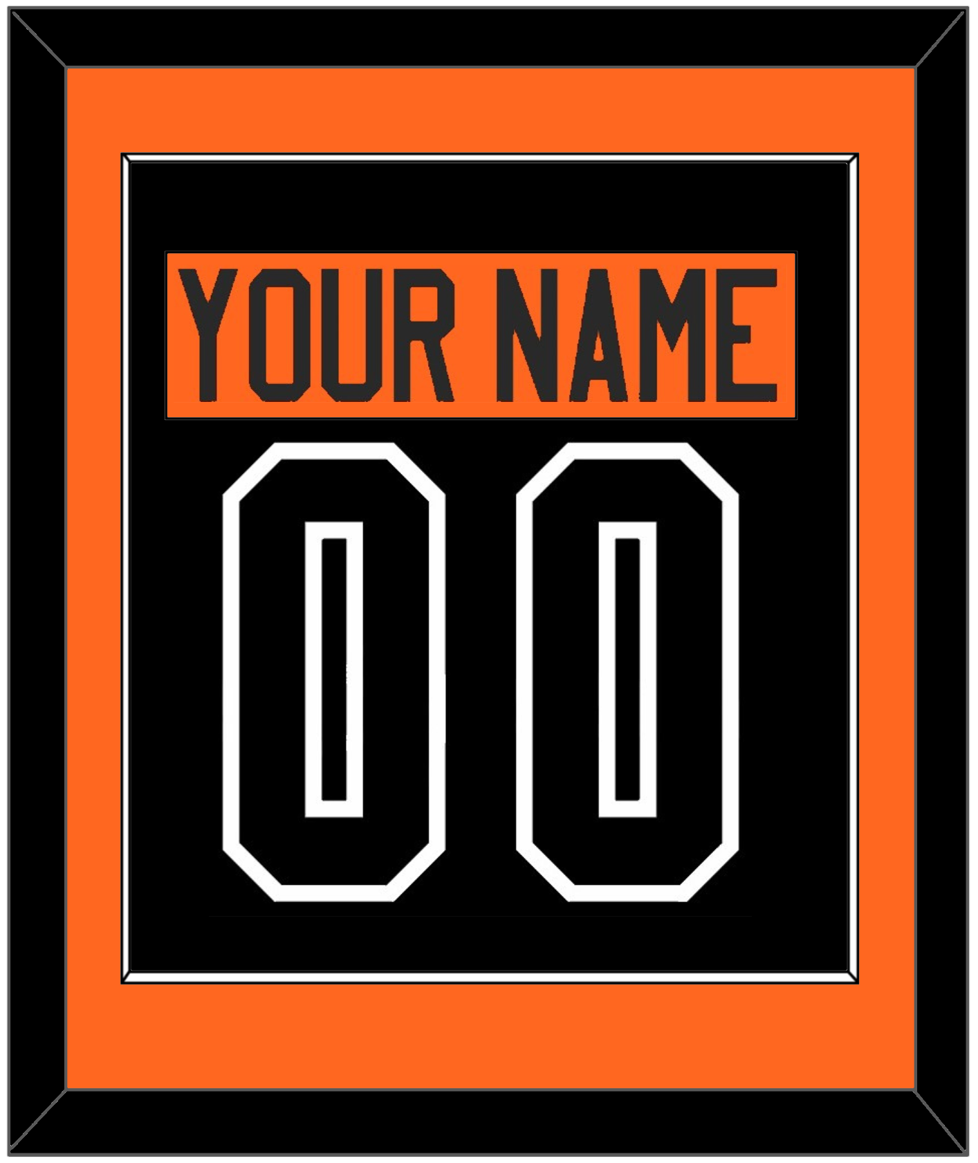 Philadelphia Nameplate & Number (Back) Combined - Alternate Black - Essential Tier 2