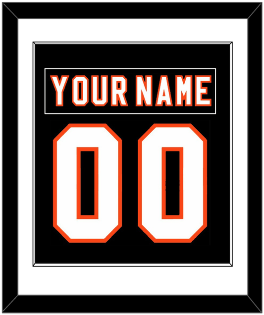 Philadelphia Nameplate & Number (Back) Combined - Road/Home Black (1997-2007) - Essential Tier 1