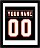 Philadelphia Nameplate & Number (Back) Combined - Home Black (2007-2010) - Single Mat 1